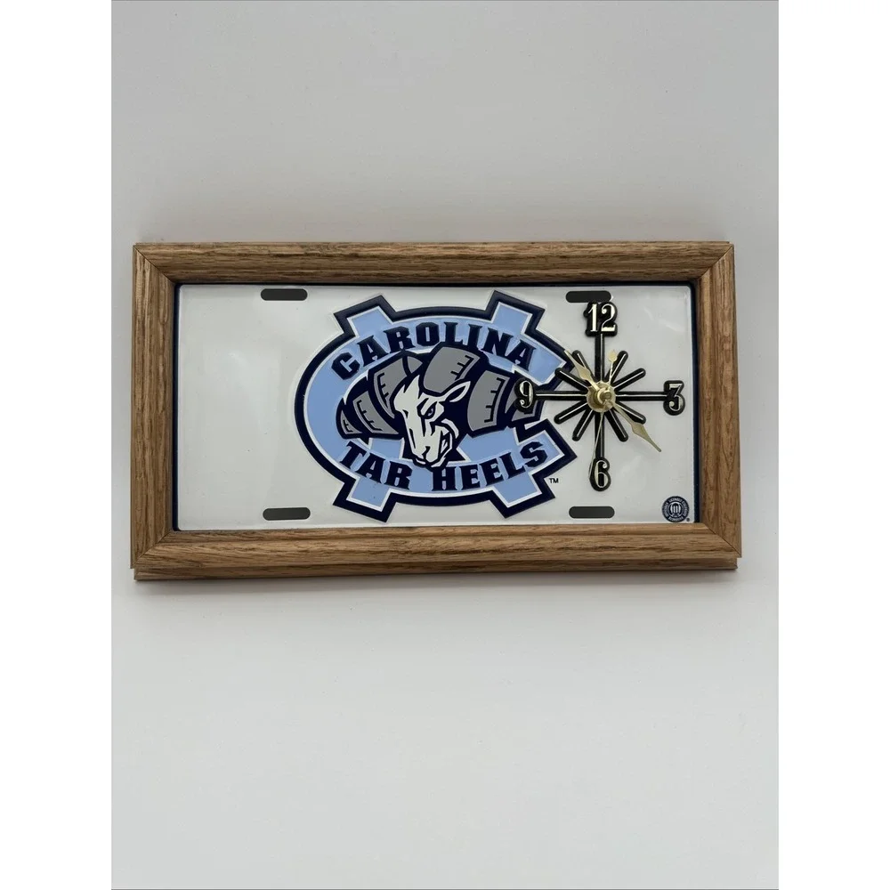 North Carolina‎ Tar Ram Logo Football License plate Wall Clock 12x8 Working